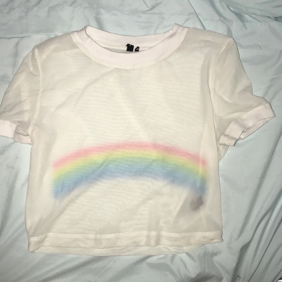 rainbow sheer top